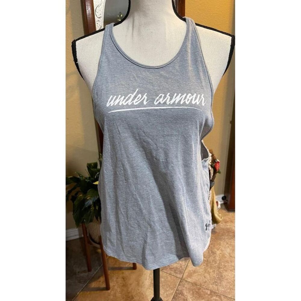 Under Armour Women's Gray Loose HeatGear Tank Top Size x-small‎